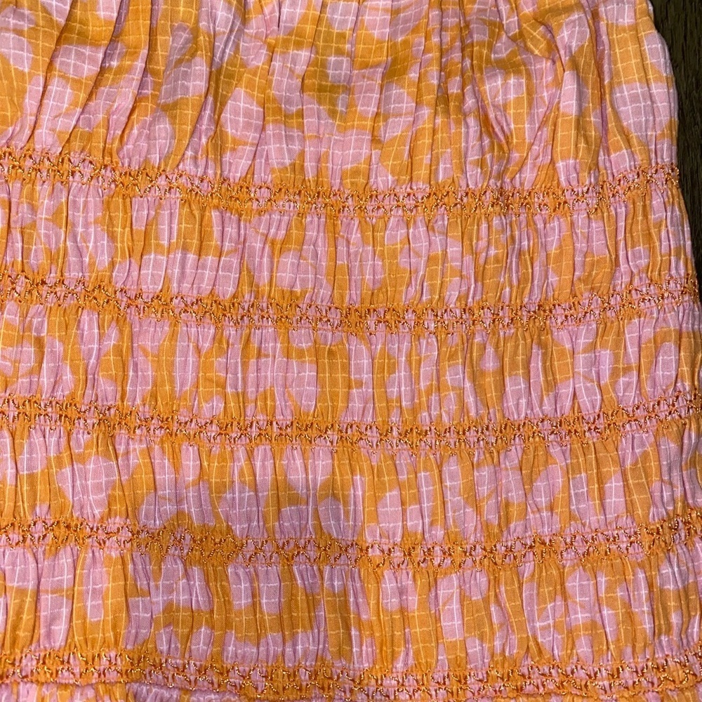 FREE PEOPLE 
Annalise Mini Dress - Shell Coral Combo XS - Picture 4 of 7